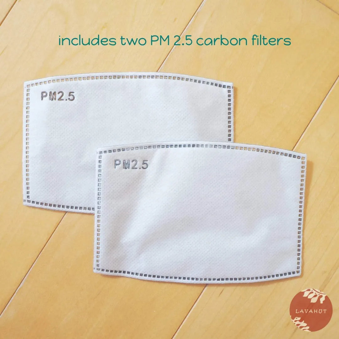 Pm 2.5 Respirator Face Mask ?? Black - Made in Hawaii