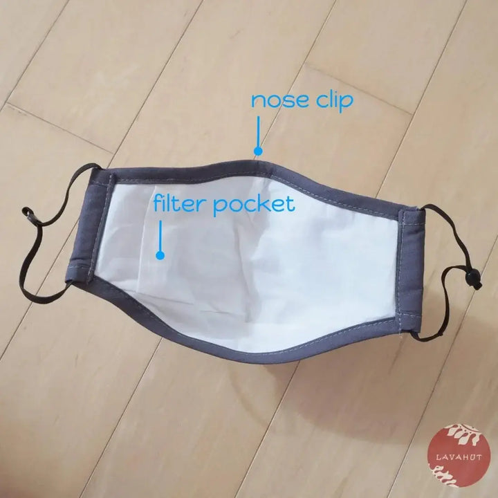 Pm 2.5 Respirator Face Mask • Gray (black Valve) - Made in Hawaii