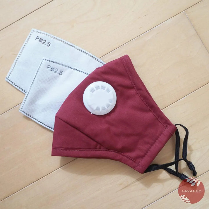 Pm 2.5 Respirator Face Mask ?? Red - Made in Hawaii