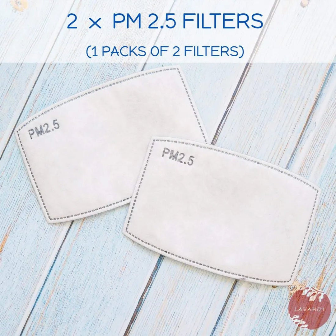 PM 2.5 FILTER • ACTIVATED CARBON – Authentic Hawaiian Face Mask by Lavahut