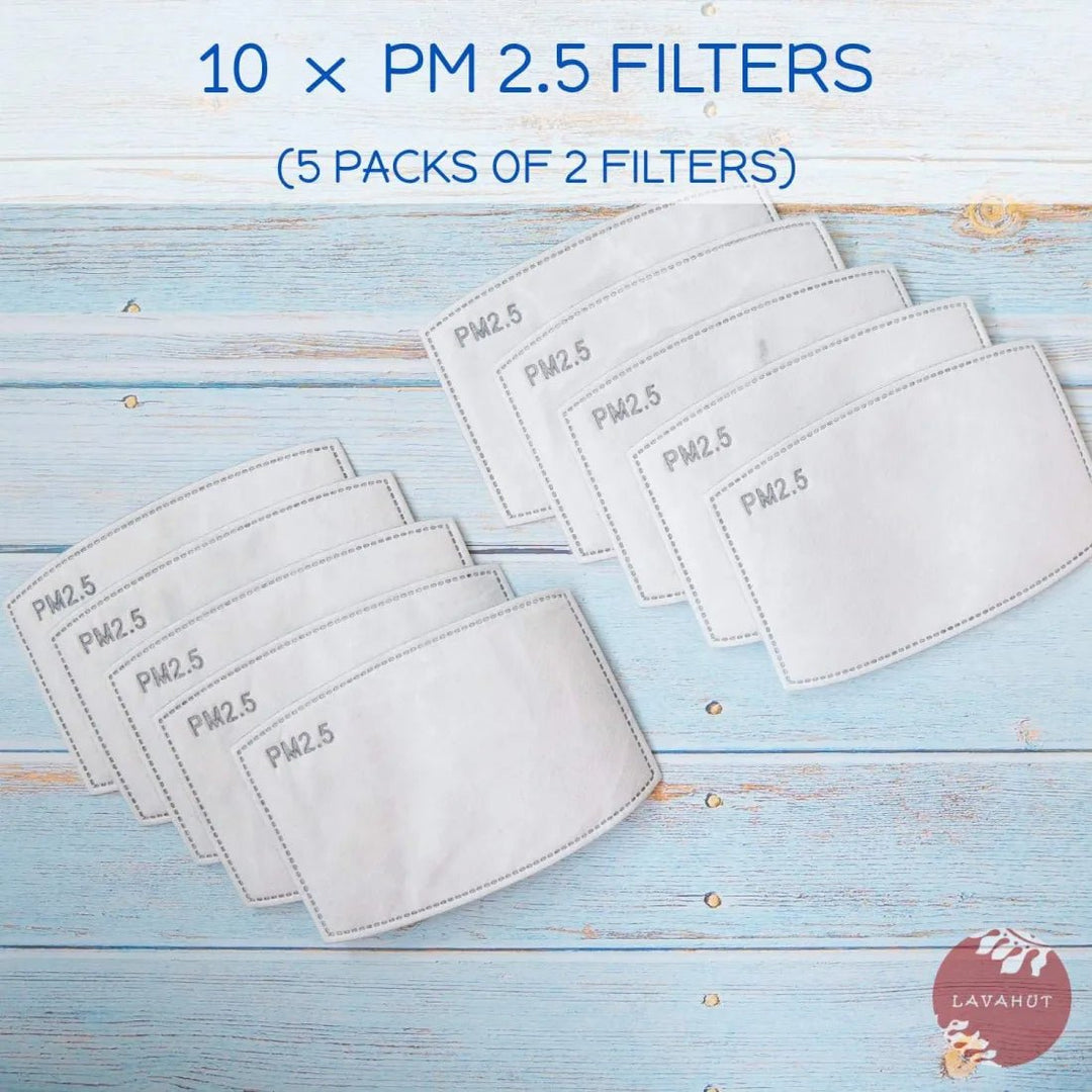 PM 2.5 FILTER • ACTIVATED CARBON – Authentic Hawaiian Face Mask by Lavahut