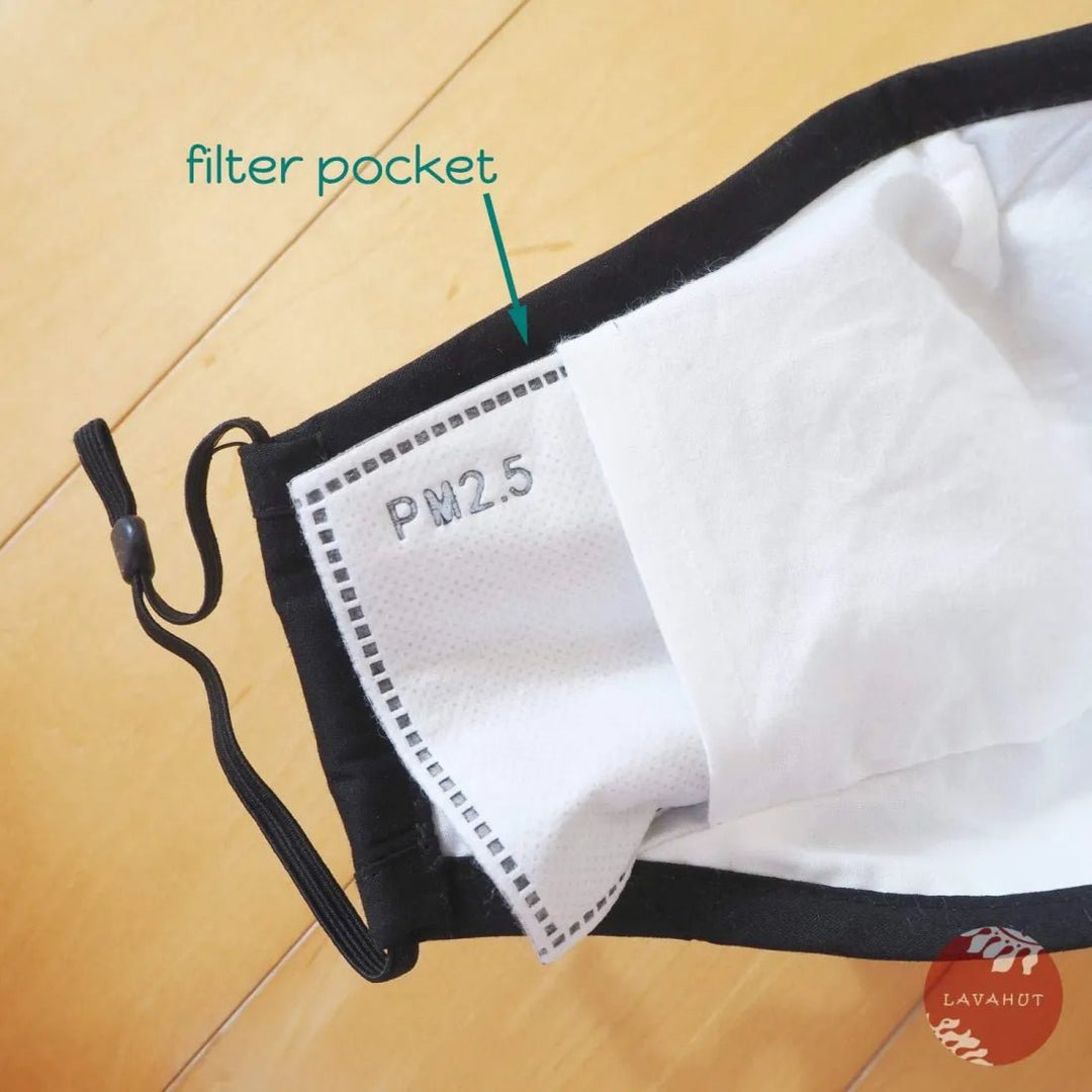 PM 2.5 Respirator Face Mask • BLACK – Authentic Hawaiian Face Mask by Lavahut