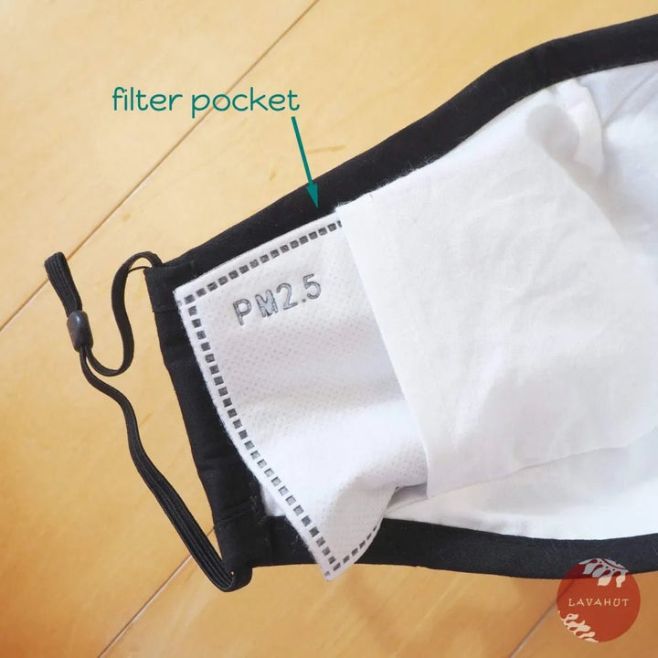 PM 2.5 Respirator Face Mask • BLACK – Authentic Hawaiian Face Mask by Lavahut