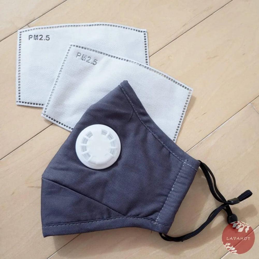 PM 2.5 Respirator Face Mask • GRAY – Authentic Hawaiian Face Mask by Lavahut