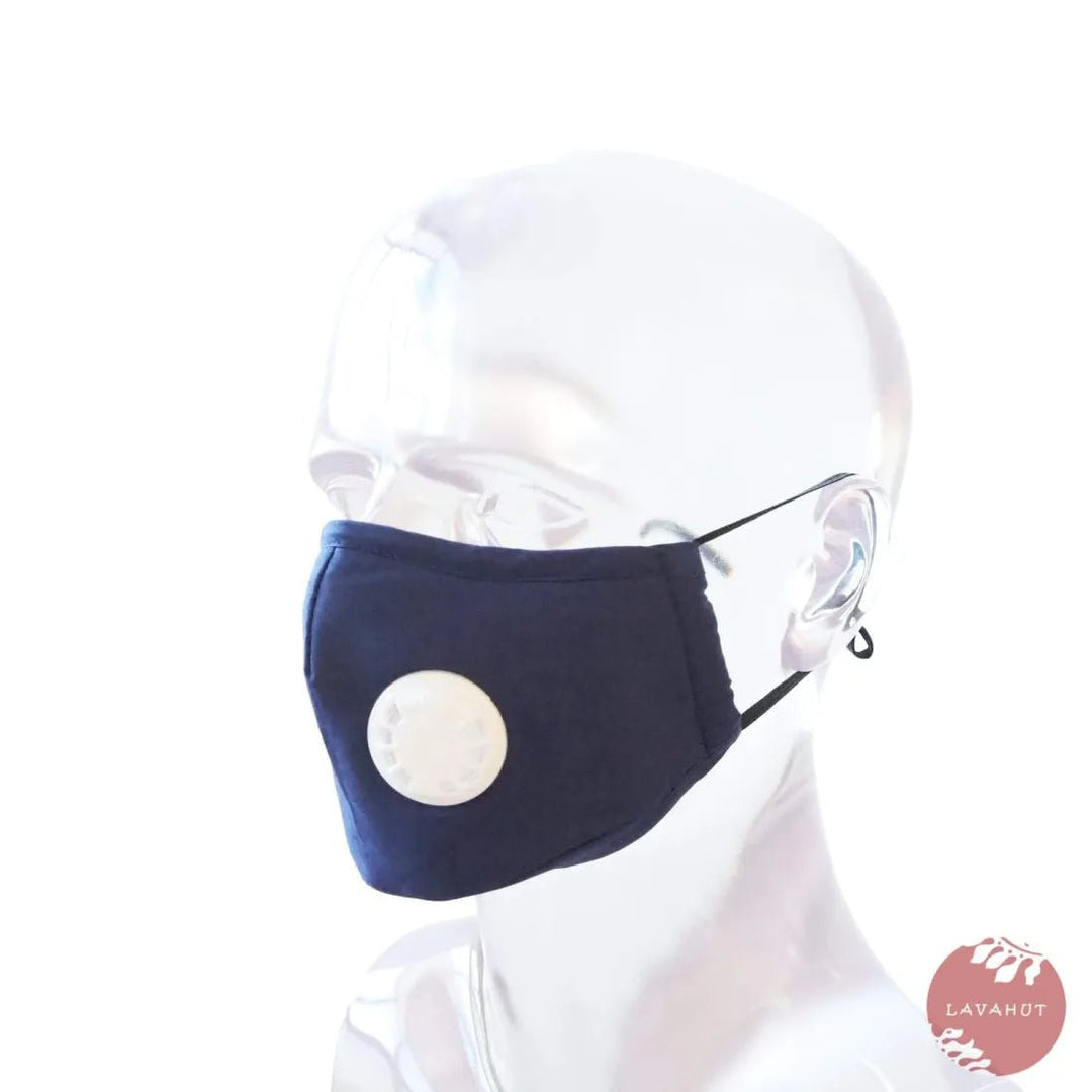 PM 2.5 Respirator Face Mask • NAVY – Authentic Hawaiian Face Mask by Lavahut