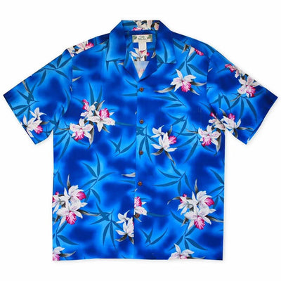 Poipu Blue Hawaiian Rayon Shirt - Made In Hawaii