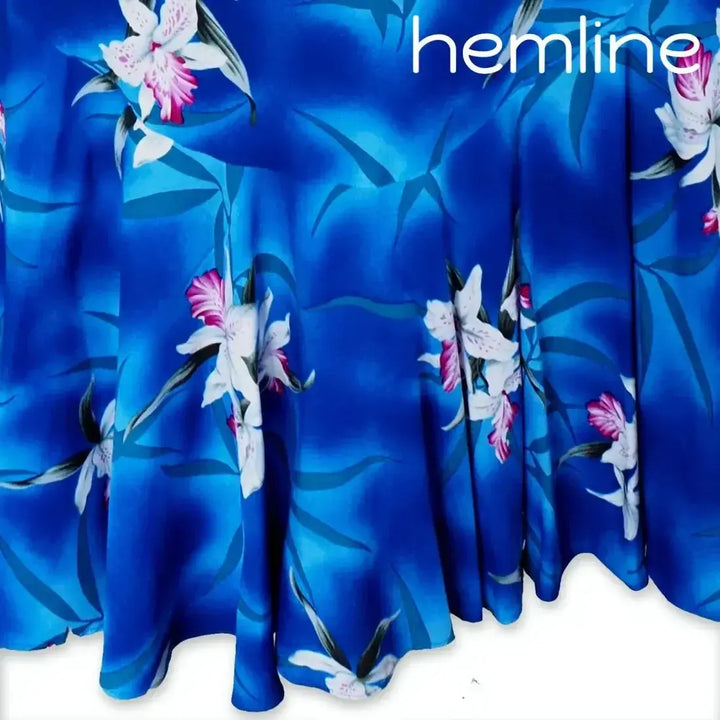 Poipu Blue Kamalii Hawaiian Dress Made in Hawaii