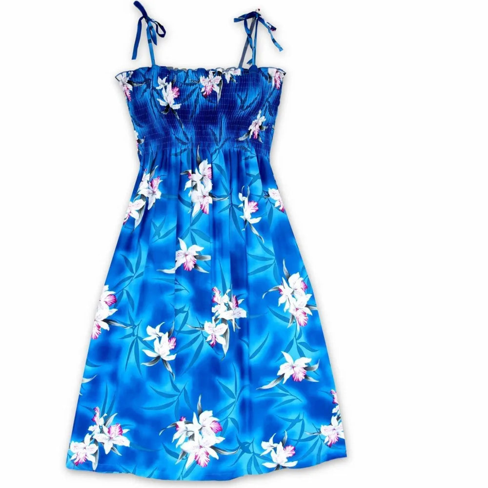 Poipu Blue Moonkiss Hawaiian Dress - Made in Hawaii