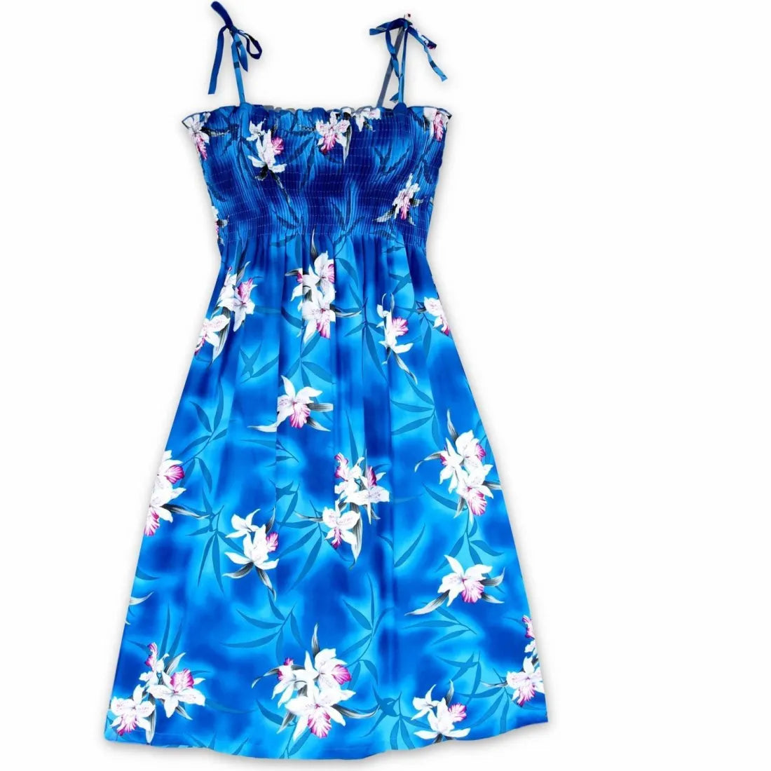 Poipu Blue Moonkiss Hawaiian Dress - Made In Hawaii