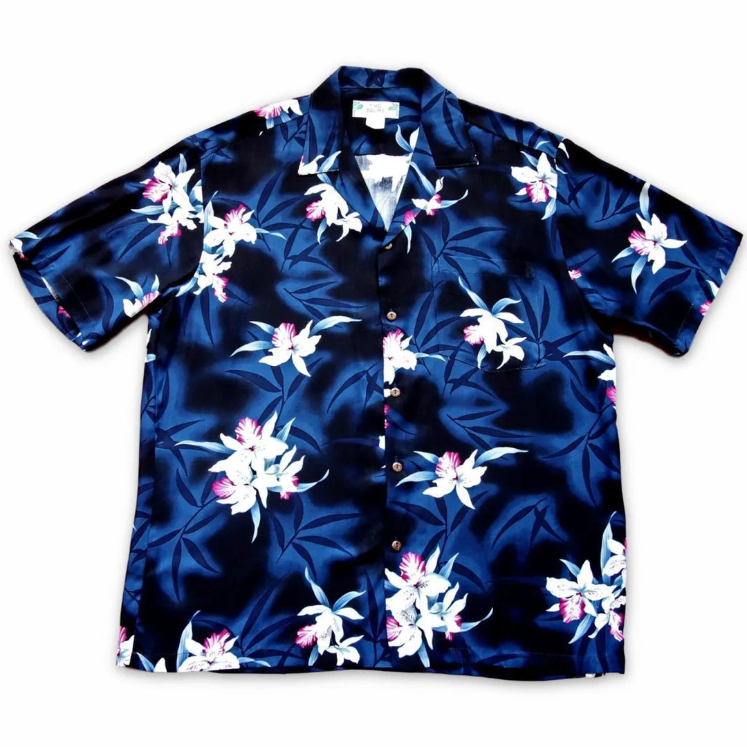 Poipu Grey Hawaiian Rayon Shirt - Made in Hawaii