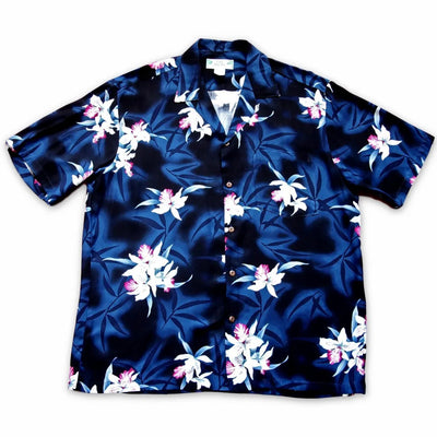 Poipu Grey Hawaiian Rayon Shirt - Made In Hawaii