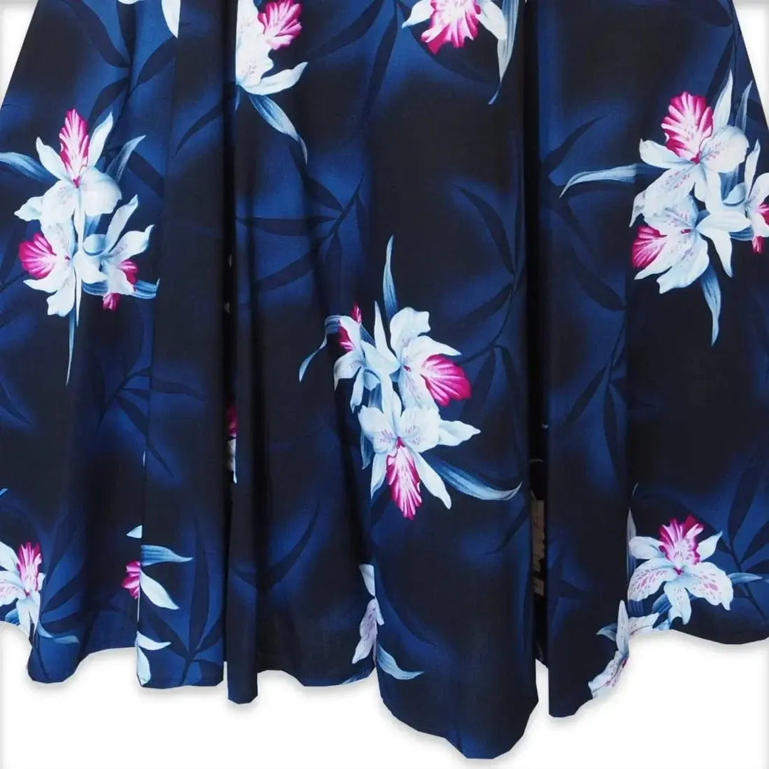 Poipu Grey Molokini Hawaiian Dress Made in Hawaii