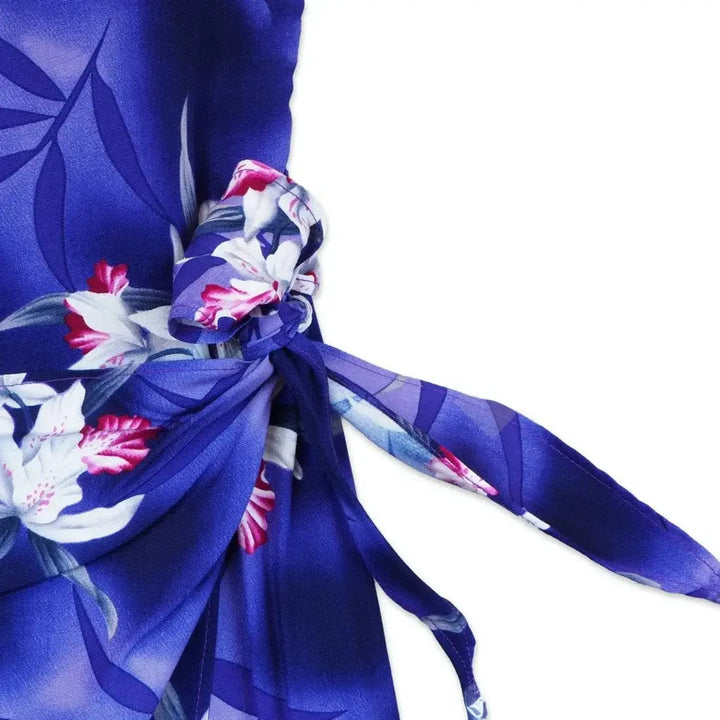 Poipu Purple Honi Hawaiian Dress Made in Hawaii