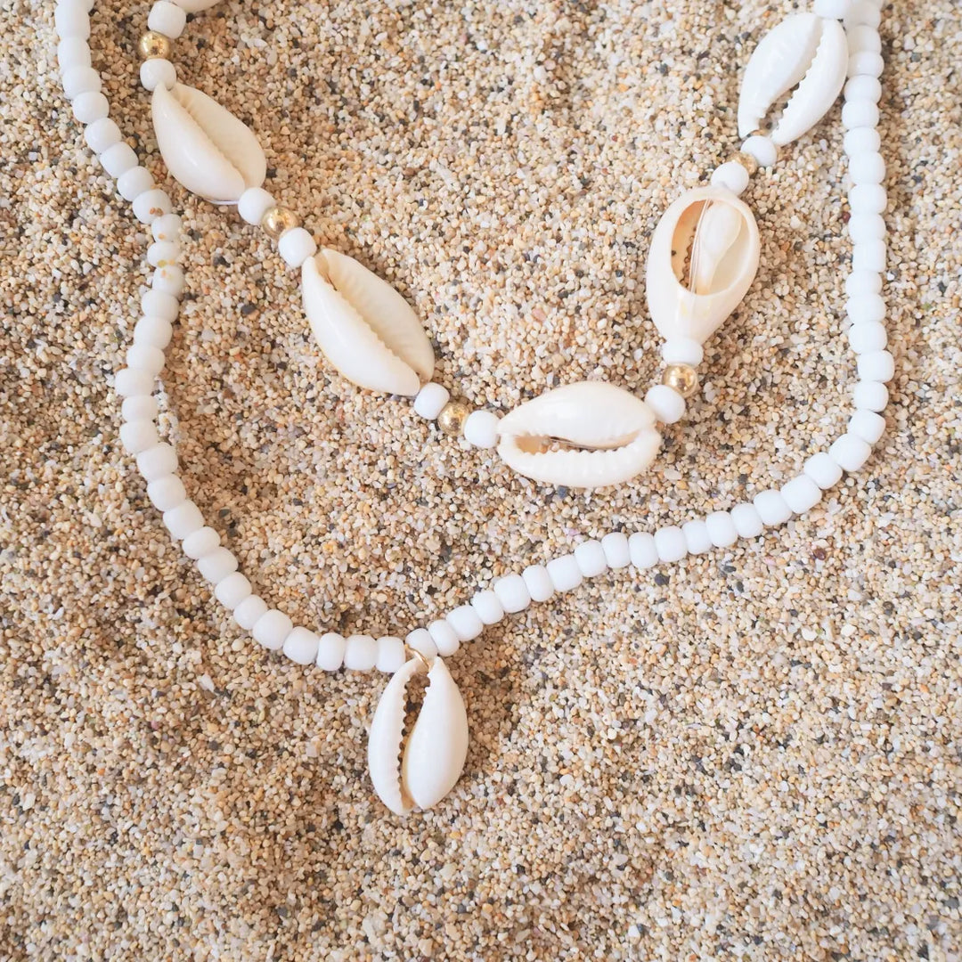 Po’olenalena Layered Seashell Necklace - Made in Hawaii