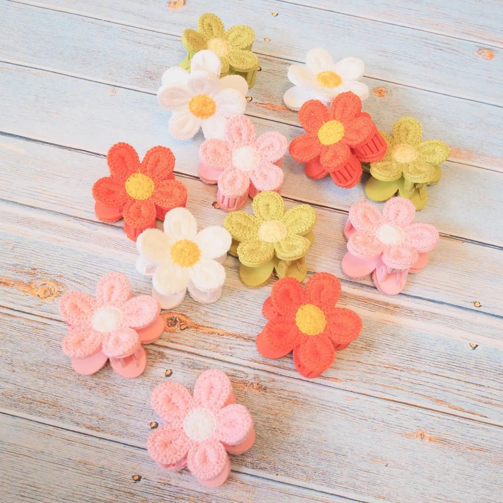 Pua Crochet Green Flower Hair Claw – Authentic Hawaiian Hair Accessories by Lavahut