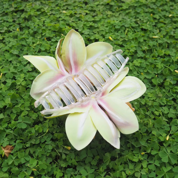 Pua Lani Green Orchid Hair Claw - Made in Hawaii