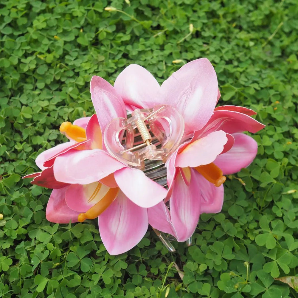 Pua Lani Pink Orchid Hair Claw – Authentic Hawaiian Hair Accessories by Lavahut