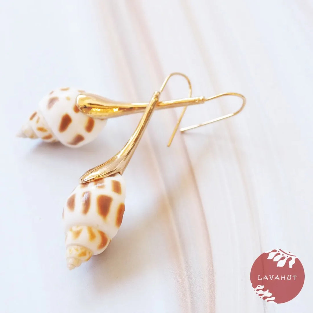 Pupukea Seashell Drop Earrings - Made in Hawaii