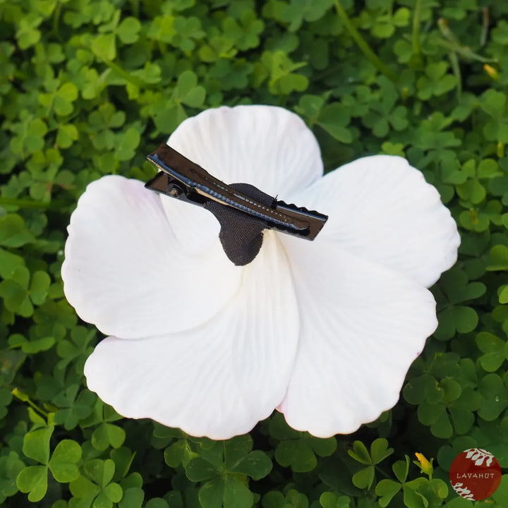 Purple Hibiscus Flower Hair Clip - Made in Hawaii