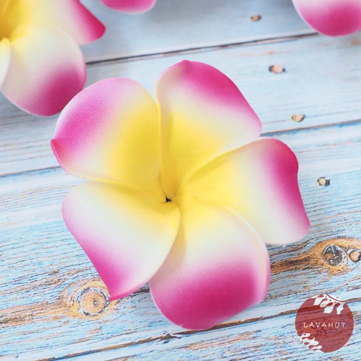 Purple Lucky Plumeria Flower Hair Clip - Made in Hawaii