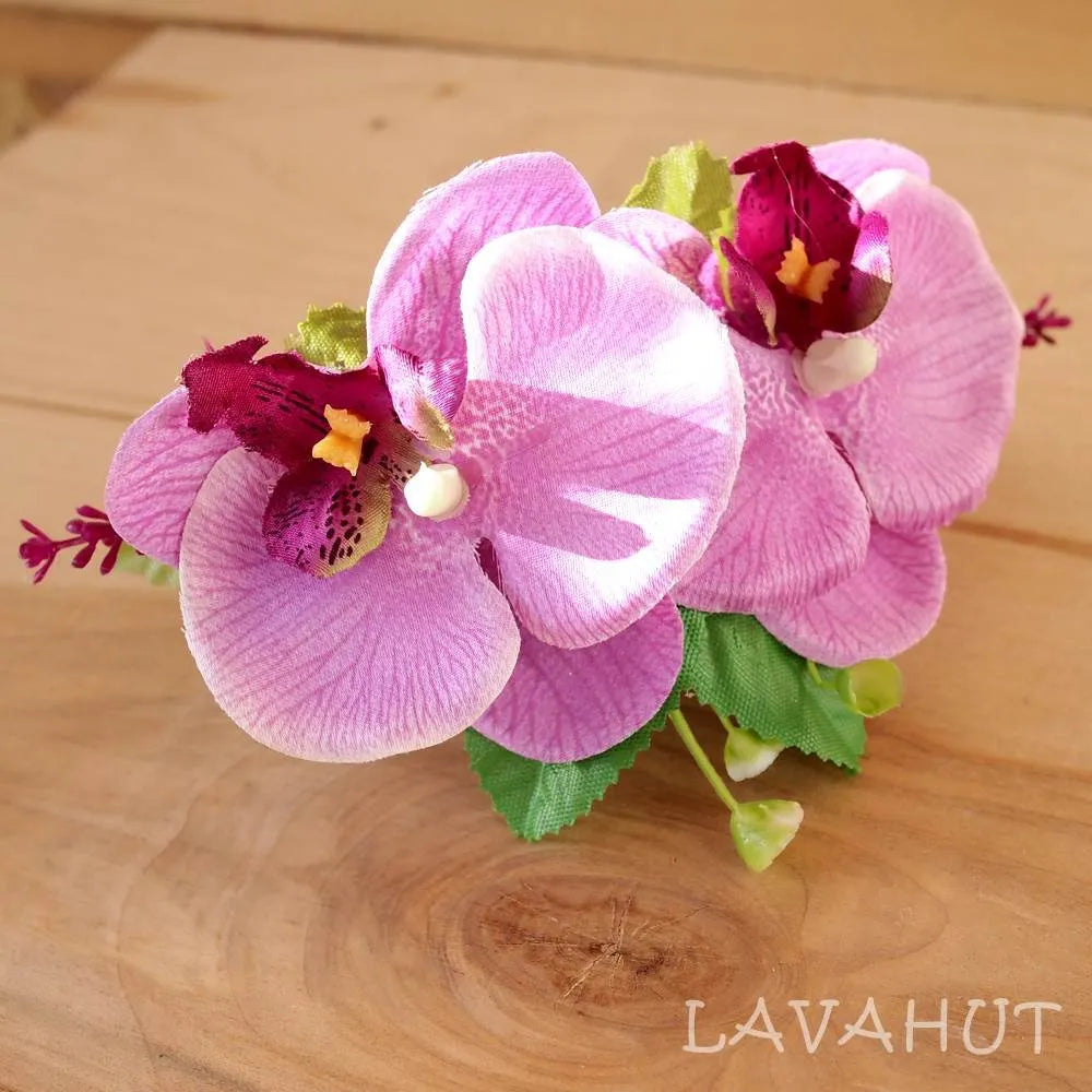 Purple Orchid Joy Hawaiian Hair Comb - Made in Hawaii