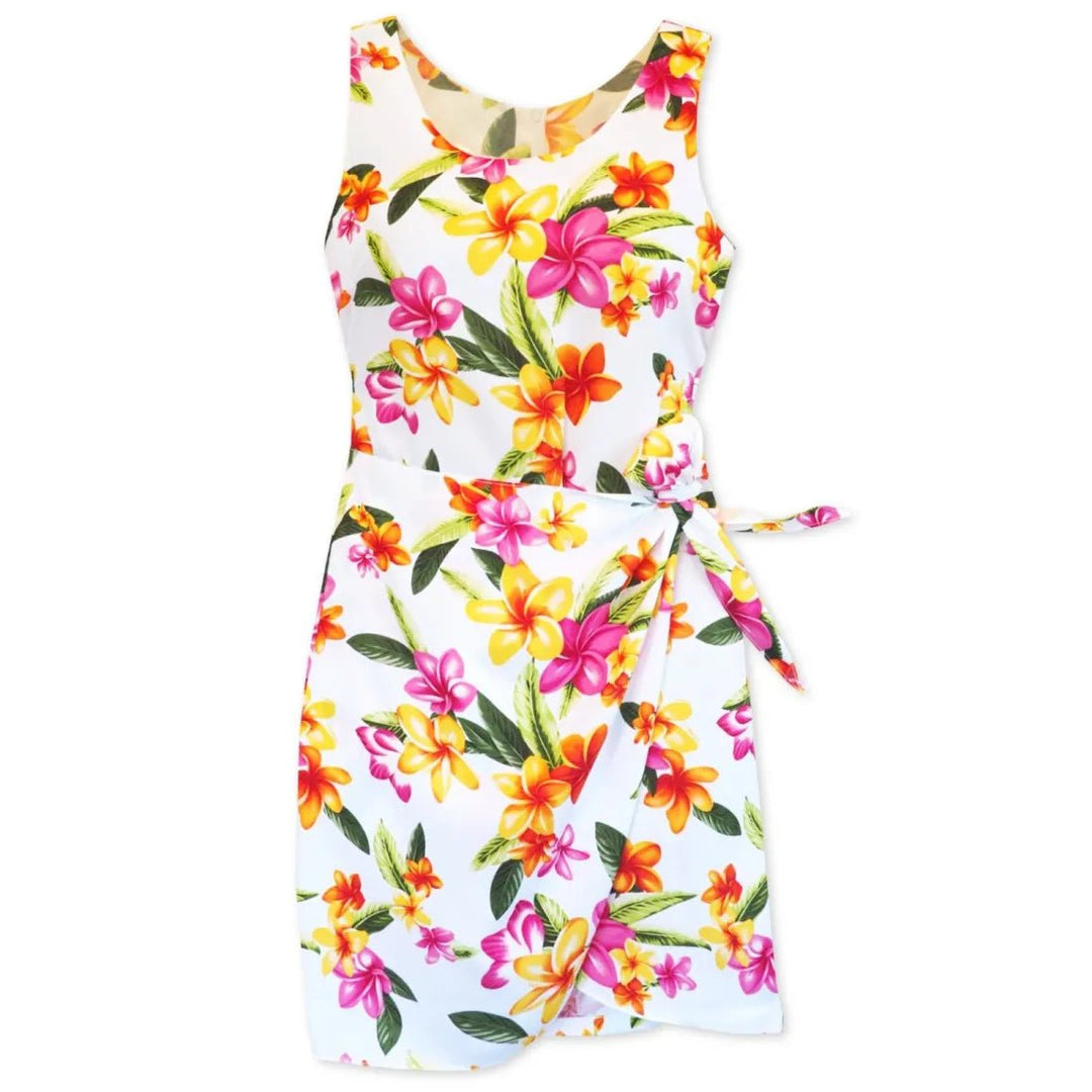Rain White Honi Hawaiian Dress – Authentic Hawaiian Women's Dress by Lavahut