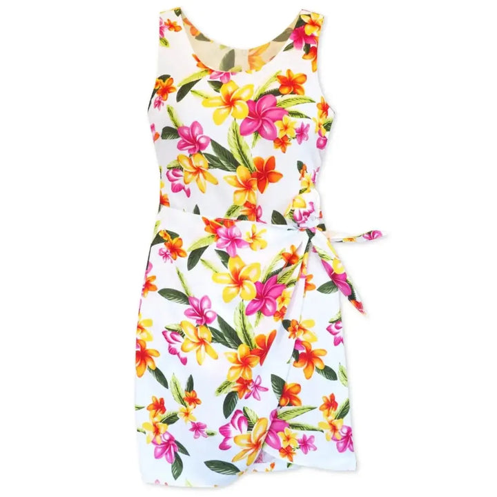 Rain White Honi Hawaiian Dress Made in Hawaii