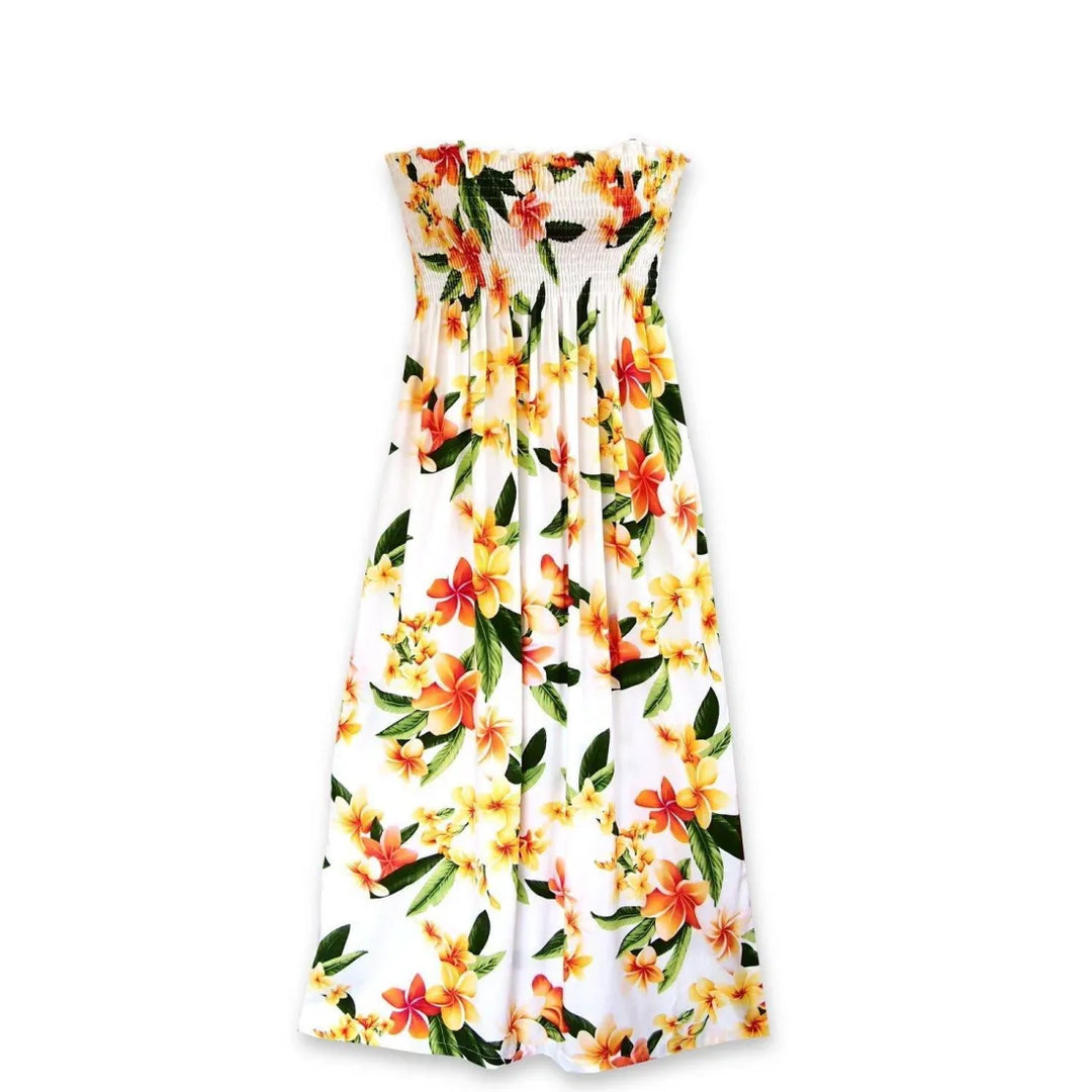 Rain White Maxi Hawaiian Dress - Made in Hawaii