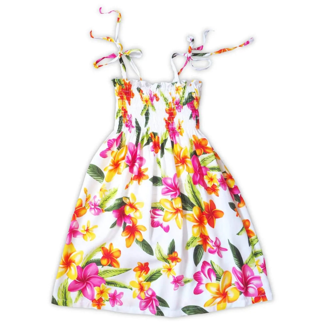 Rain White Sunkiss Hawaiian Girl Dress - Made in Hawaii