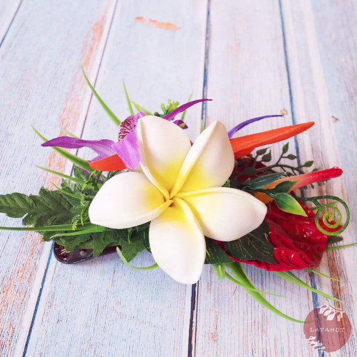 Rainforest Hawaiian Flower Hair Clip - Made in Hawaii