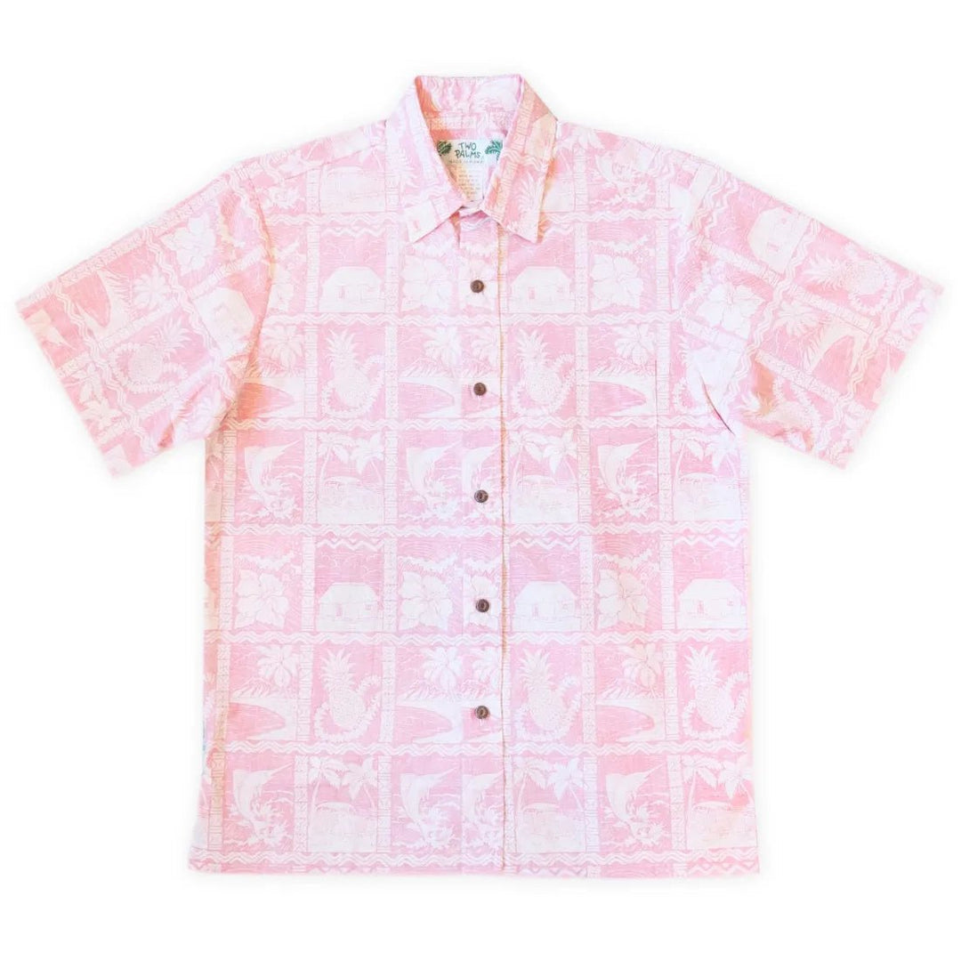 Red Haleakala Sky Hawaiian REVERSE Shirt – Authentic Hawaiian Reverse Men's Shirts by Lavahut