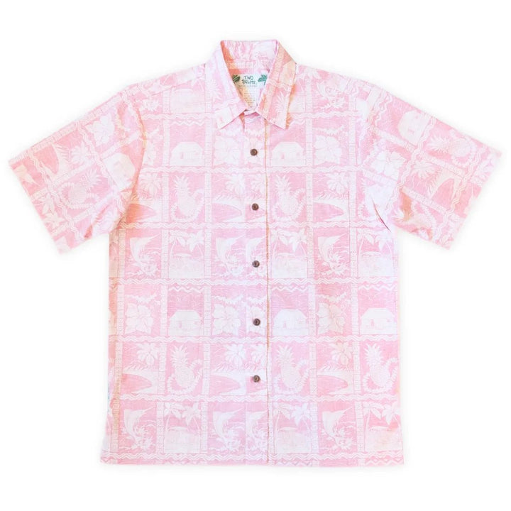 Red Haleakala Sky Hawaiian REVERSE Shirt – Authentic Hawaiian Reverse Men's Shirts by Lavahut