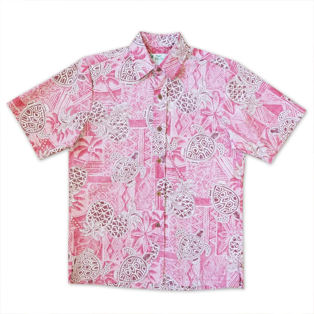Red Kaena Hawaiian Reverse Shirt - Made In Hawaii