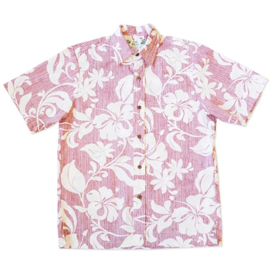 Red Nanakuli Hawaiian Reverse Shirt - Made In Hawaii