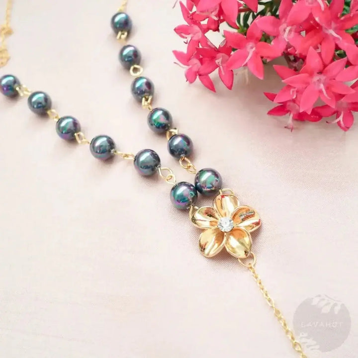 Royal Plumeria Pendant Hawaiian Necklace - Made in Hawaii