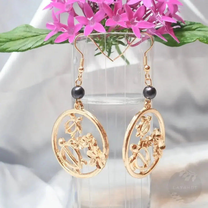 Royal Turtle Mommy & Baby Drop Earrings - Made in Hawaii
