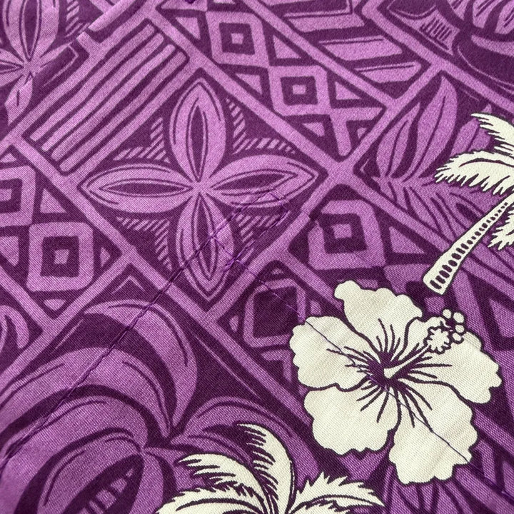 Royalty Purple Hawaiian Cotton Shirt - Made in Hawaii