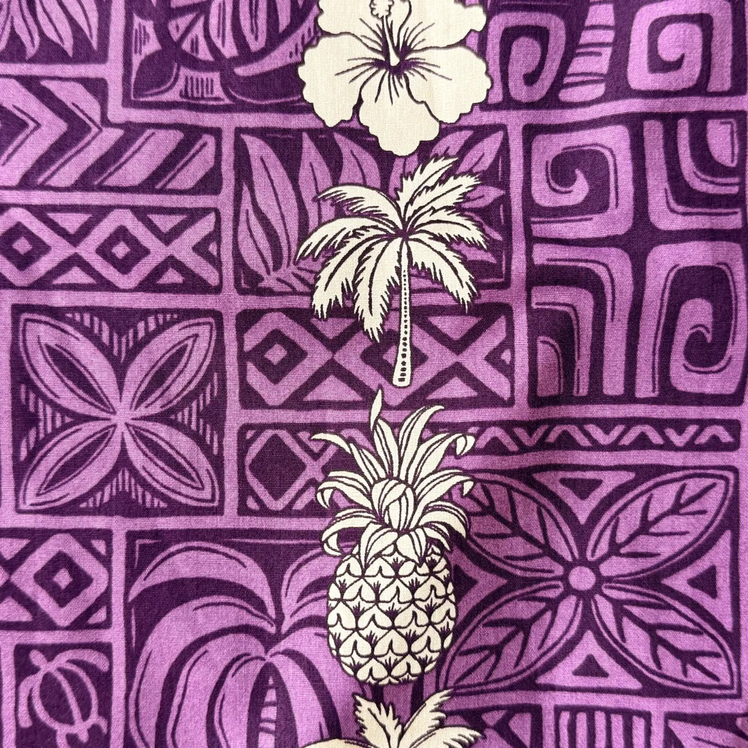 Royalty Purple Hawaiian Cotton Shirt - Made in Hawaii