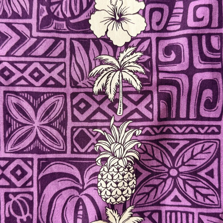 Royalty Purple Hawaiian Cotton Shirt - Made in Hawaii