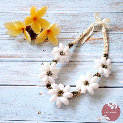 Sea Flower Green Hawaiian Necklace - Made In Hawaii