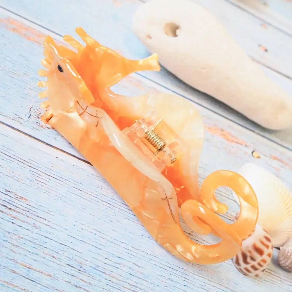 SeaSpiral Seahorse Hawaiian Hair Claw – Authentic Hawaiian Hair Accessories by Lavahut