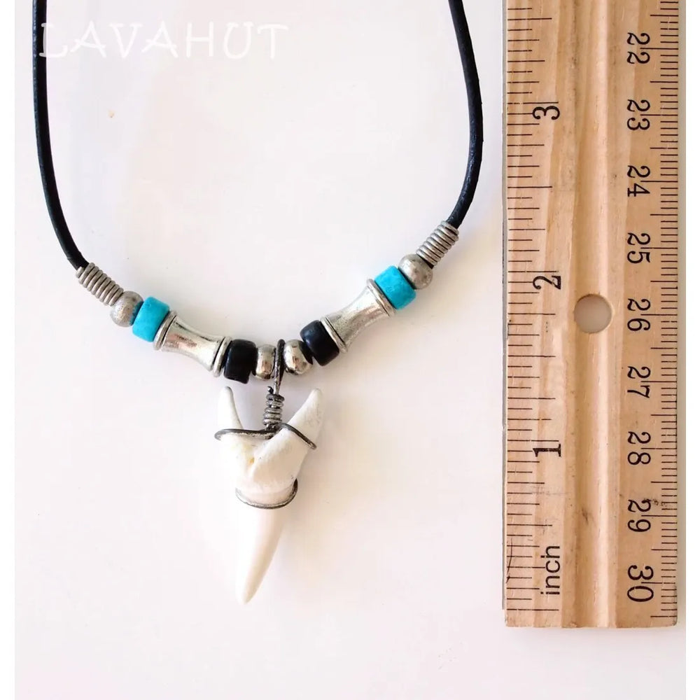 Shark Tooth Hawaiian Pendant Necklace - Made in Hawaii