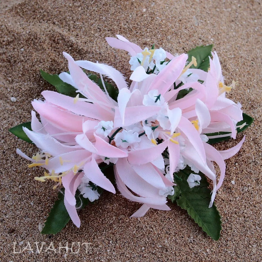 Spider Lily Pink Hawaiian Flower Hair Clip - Made in Hawaii