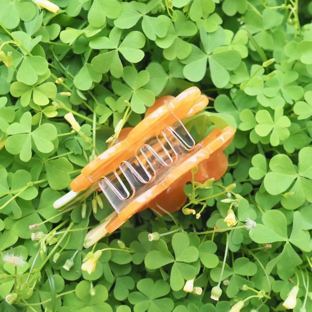 Sunburst Orange Hair Claw – Authentic Hawaiian Hair Accessories by Lavahut