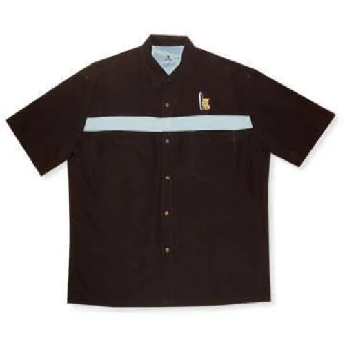 Surfer Black Hawaiian Performance Sport Shirt - Made in Hawaii