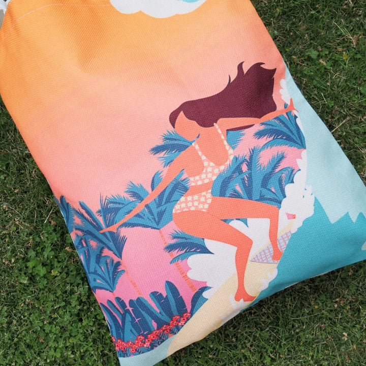 Surfer Gal Eco Canvas Bag - Made in Hawaii