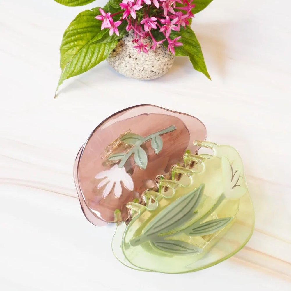 Tea Garden Green Hawaiian Hair Claw – Authentic Hawaiian Hair Accessories by Lavahut