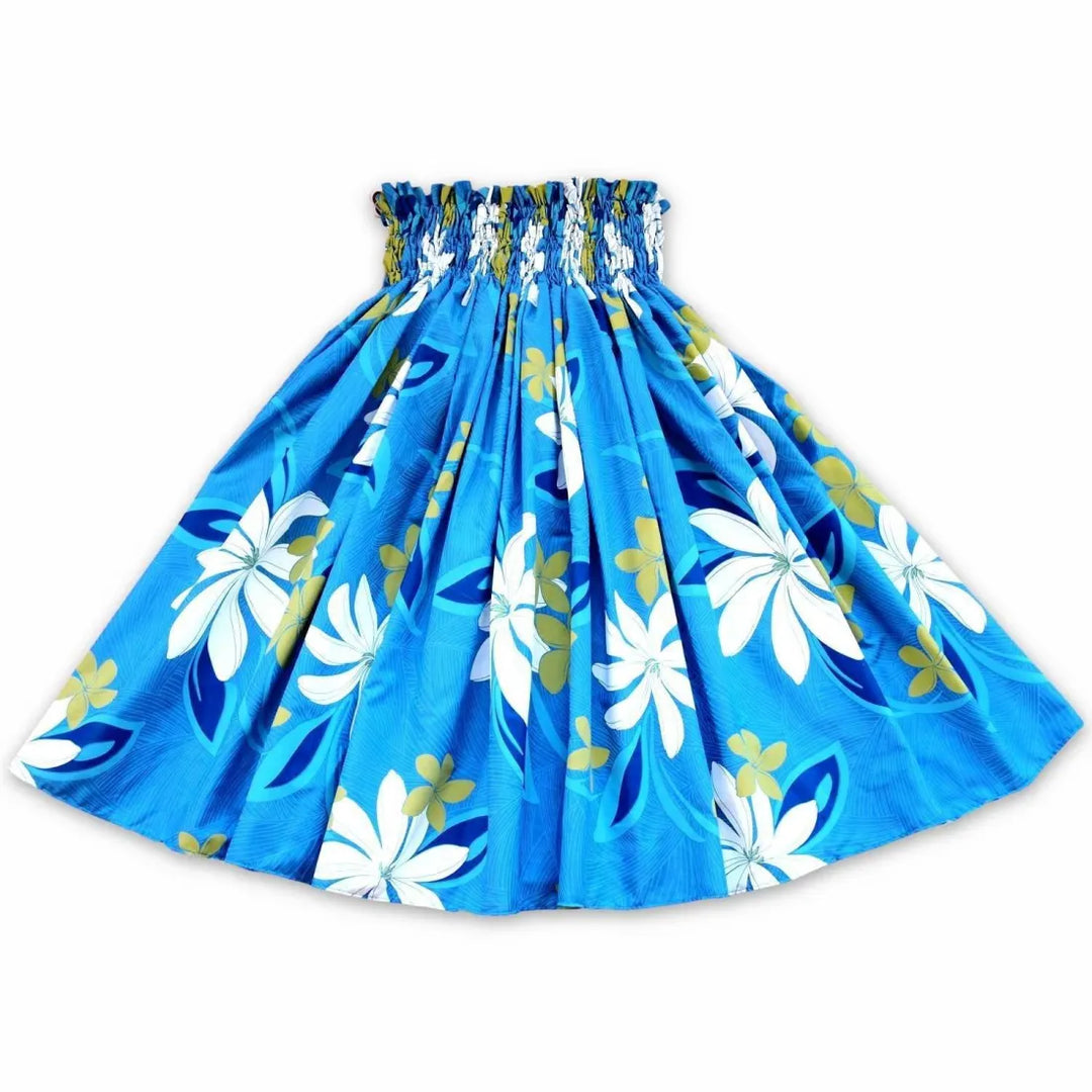 Tiare Blue Single Pa’u Hawaiian Hula Skirt - Made in Hawaii