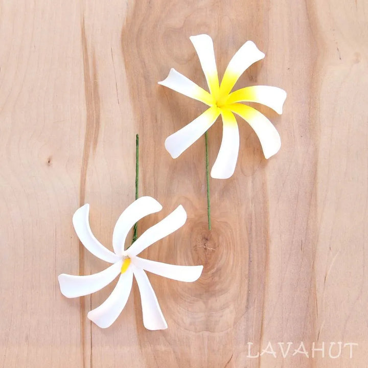 Tiare Flower Ear Stick - Made in Hawaii