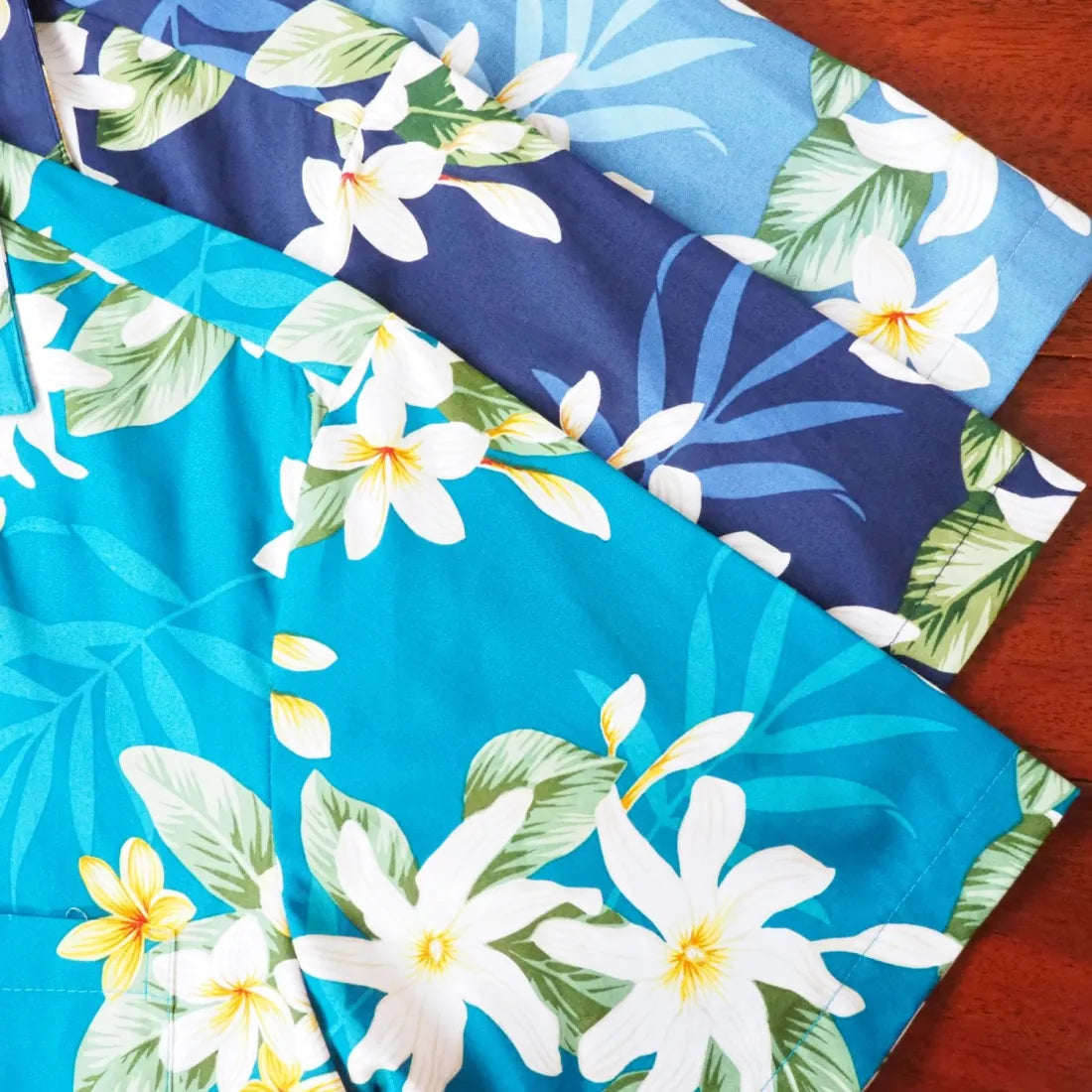 Tiare Fun Blue Hawaiian Cotton Shirt - Made In Hawaii